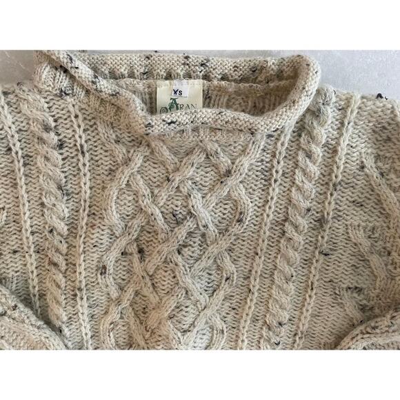 Aran Country‎ Knitwear Ireland Sweater with Sheep Trim Size X-Small - Picture 3 of 6